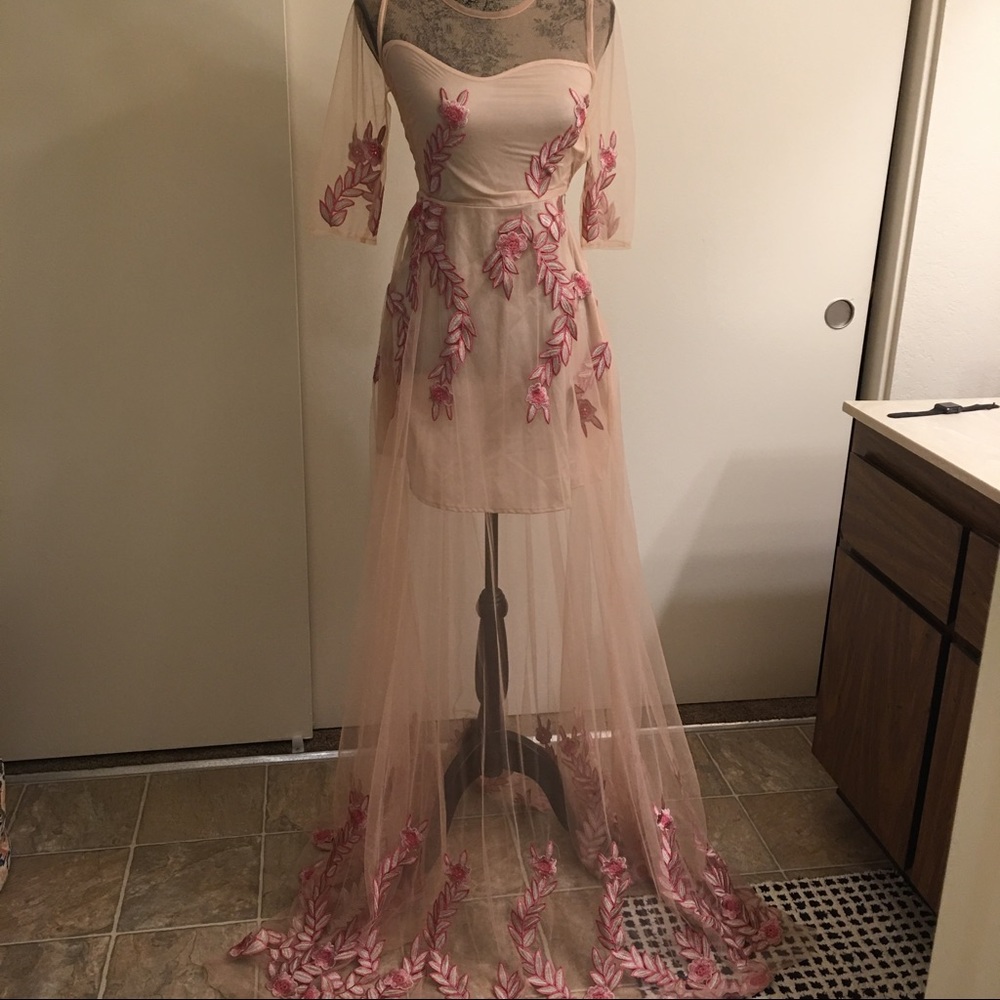 L'atiste Mesh floral dress