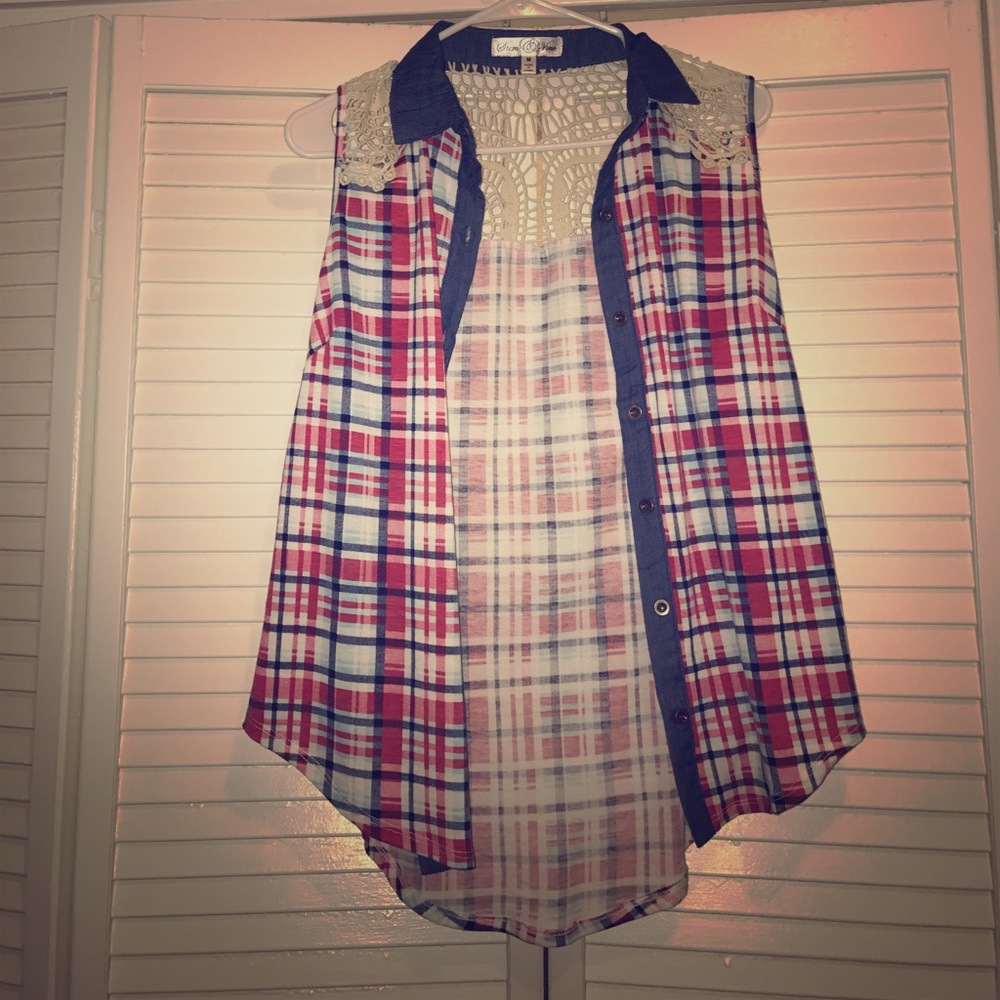Plaid Tank Top