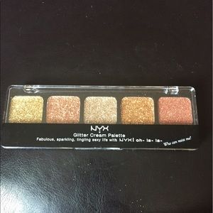 NYX glitter cream palette