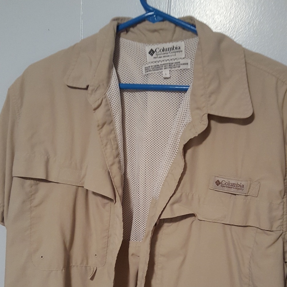 Columbia Fishing Shirt, short sleeved ,