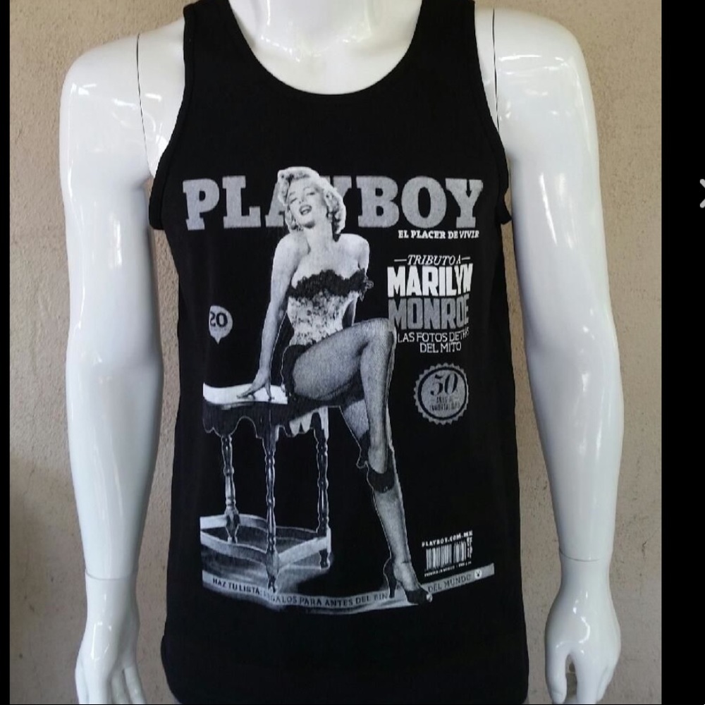 Men Marylin Monroe Playboy Magazine Cover Tank