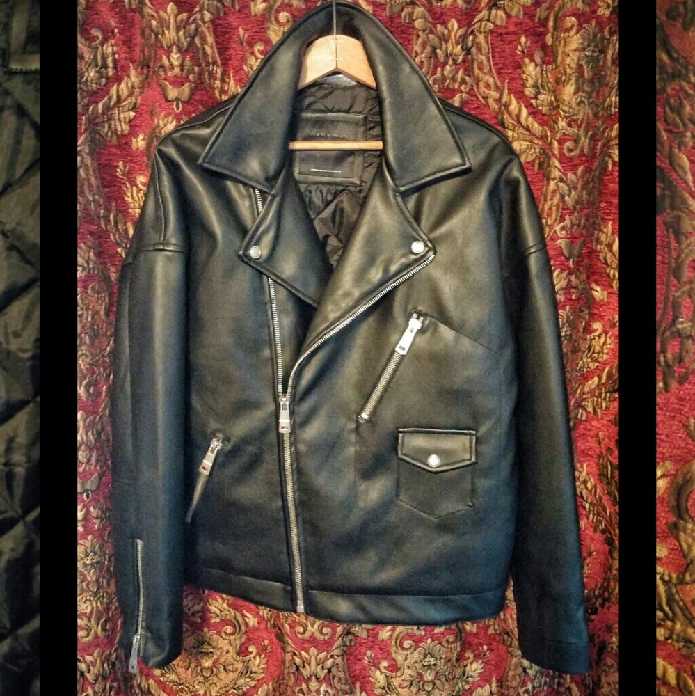 Mens Biker Leather Jacket