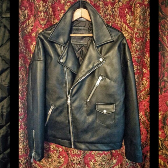Zara Other - Mens Biker Leather Jacket