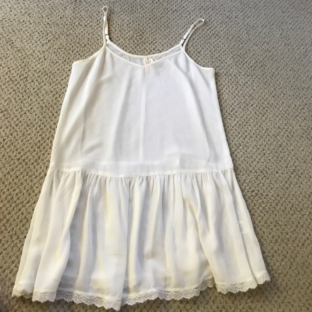 White sheet tank top
