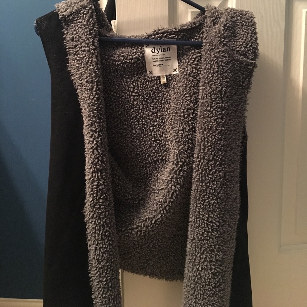 True grit black and gray vest