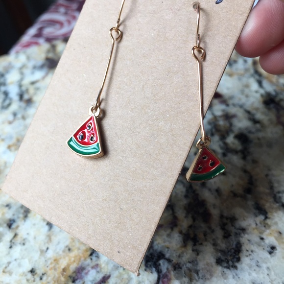 Fruit dangling drop earrings - Picture 6 of 7