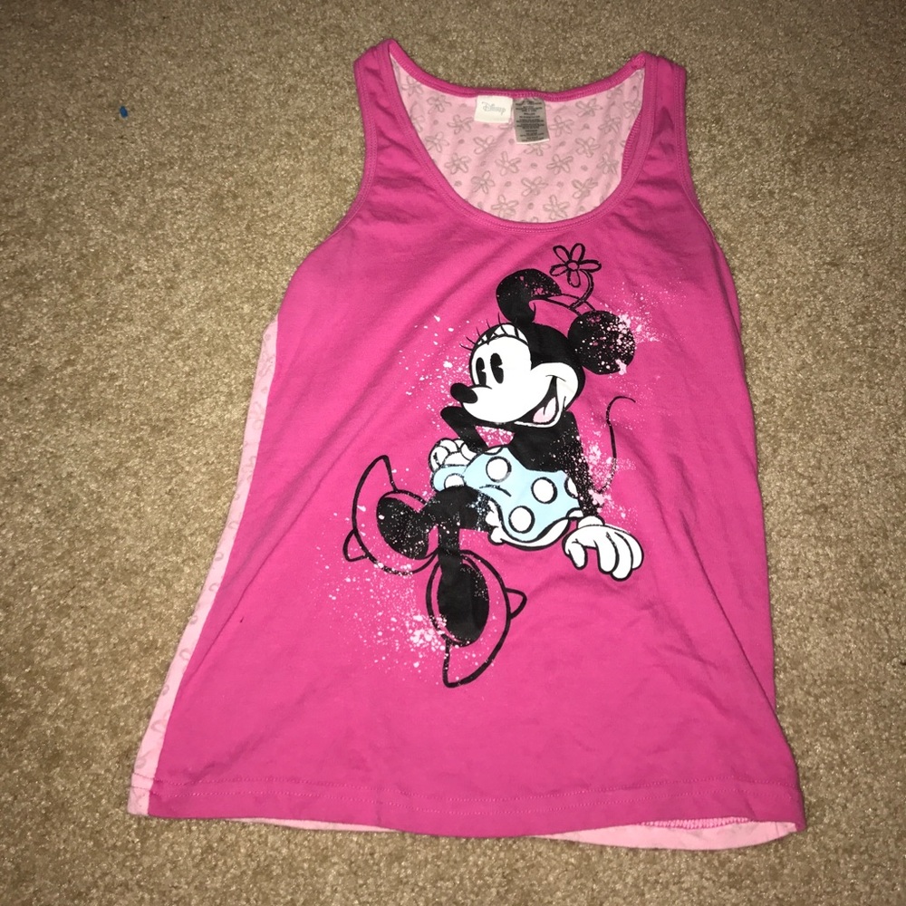 Minnie Mouse pink tank top