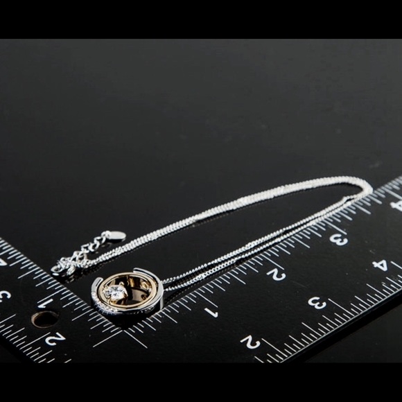 Classic White Gold/goldAustrian Crystal Necklace - Picture 3 of 4