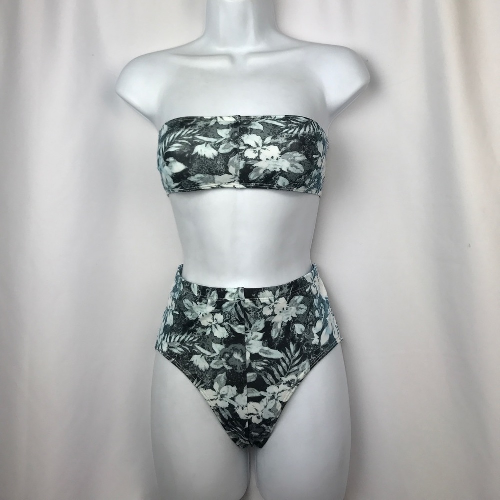 Alexander Wang Black Botanical Ombre Two Piece