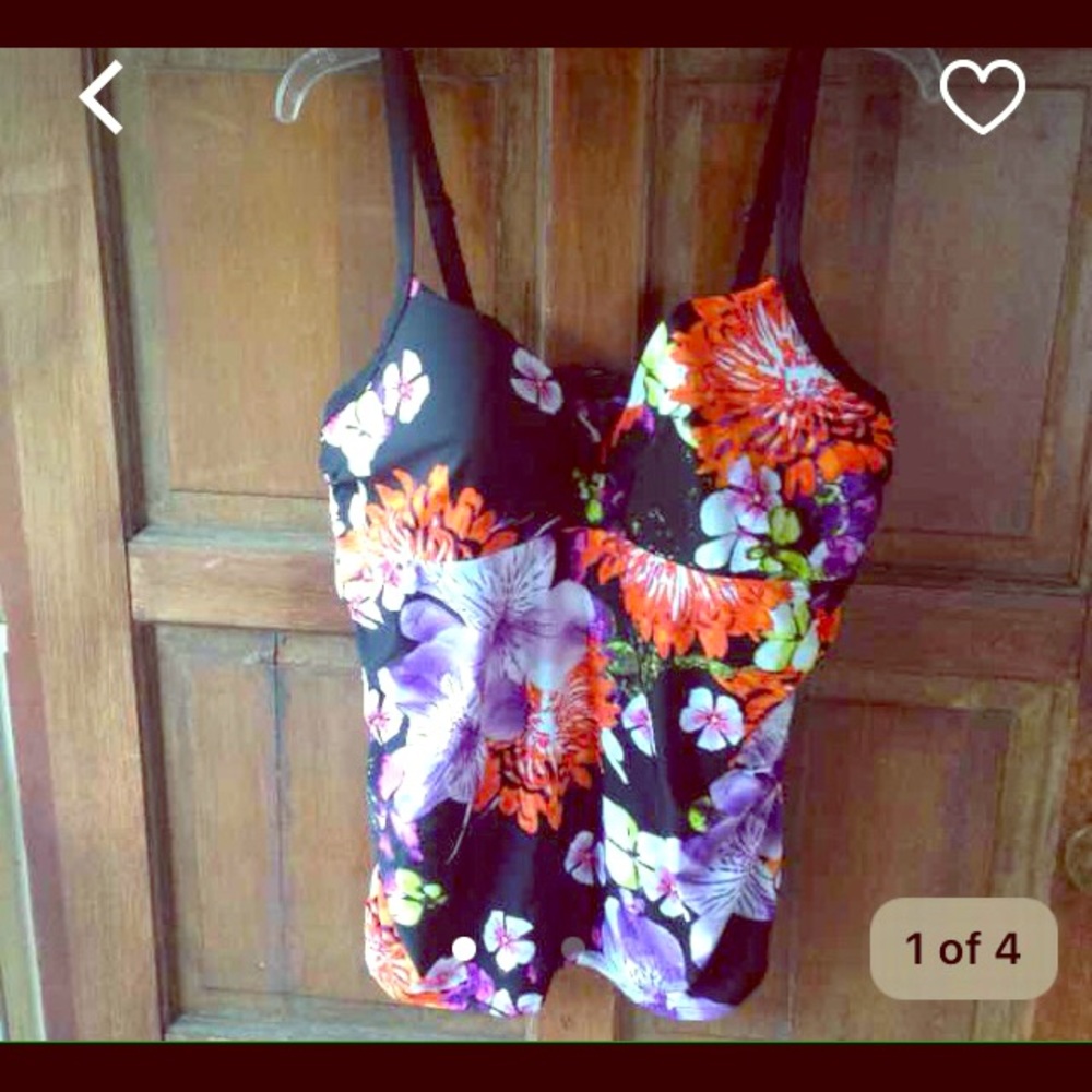 Lane Bryant bathing suit top with built in bra