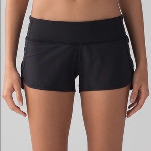 Lululemon black speed shorts