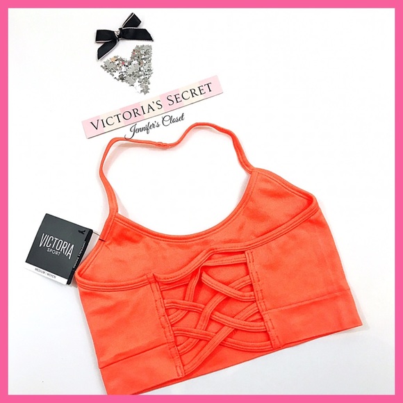 •Victoria’s Secret•Strappy Back Halter Sports bra - Picture 2 of 2