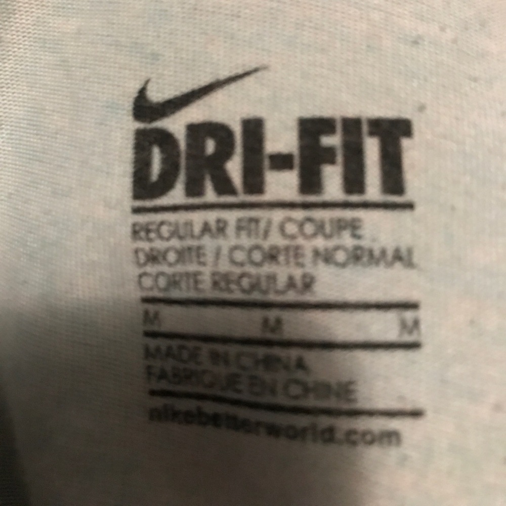 Blue nike dri-fit tank top