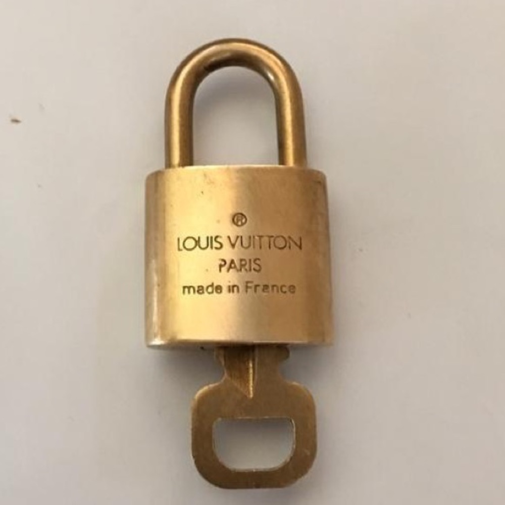 Louis Vuitton Brass Lock and Key Set
