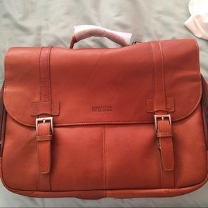 KENNETH COLE BRAND NEW cognac brief case