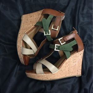 ✨Dots Wedge Cork Sandals