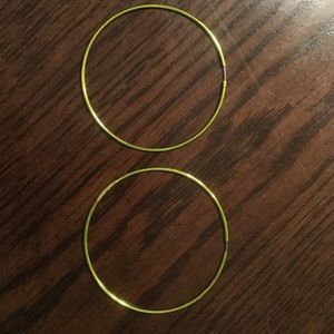 Yellow tone earrings