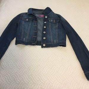 Denim cropped jacket