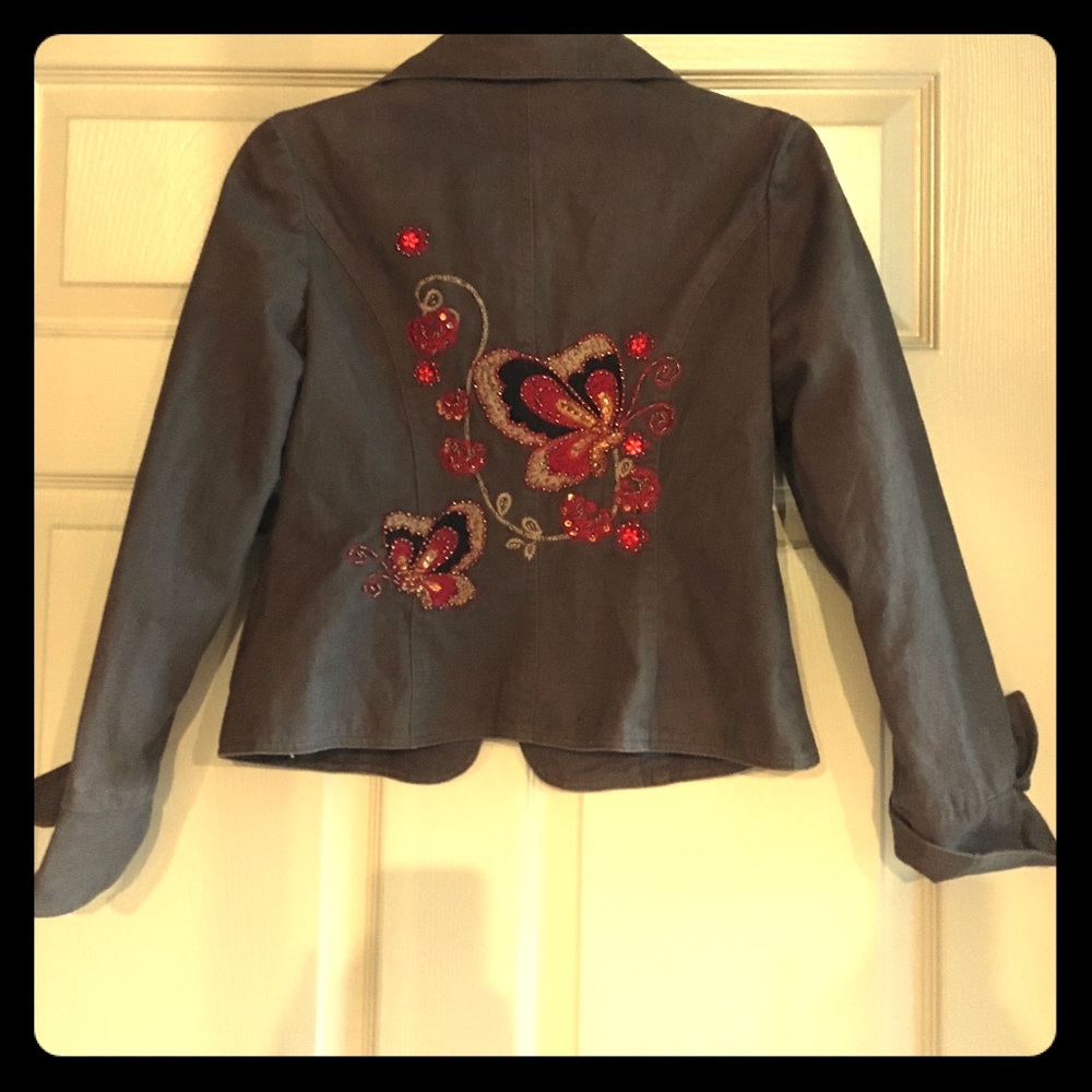 MAKE AN OFFER‼️ DV DN Embroidered Jacket S