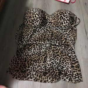 Cute push up tankini top