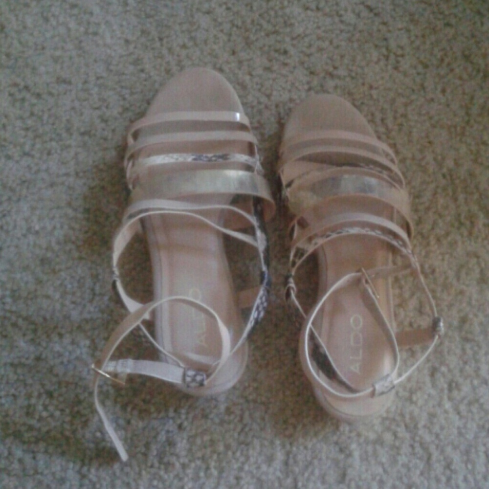 Nude sandals