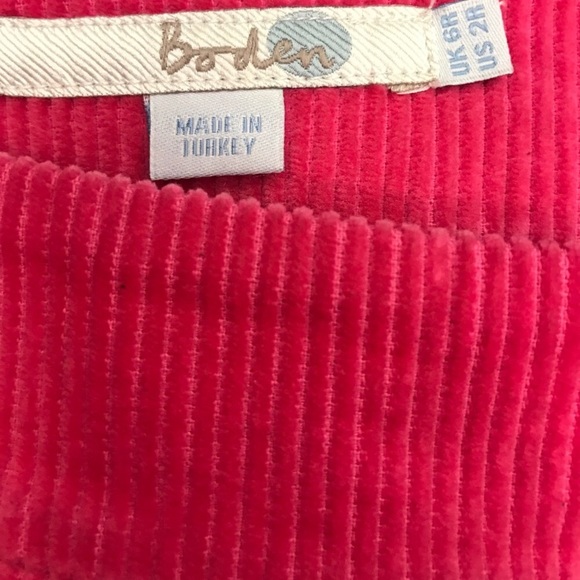 Boden pink corduroy jean skirt - Picture 3 of 8