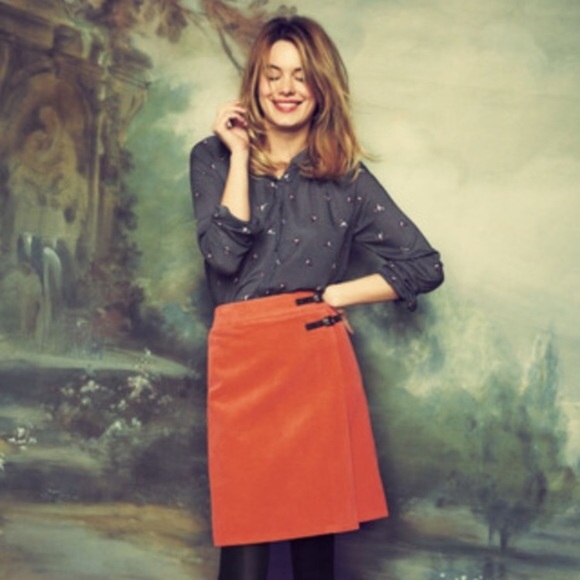 Boden pink corduroy jean skirt - Picture 2 of 8