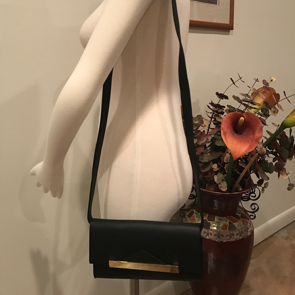 Urban Outfitters black leather cross body - Picture 2 of 6