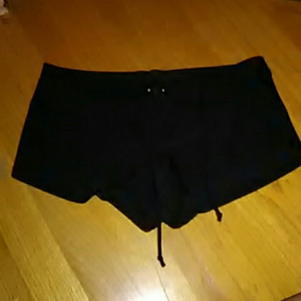 Black Bathing Suit Shorts