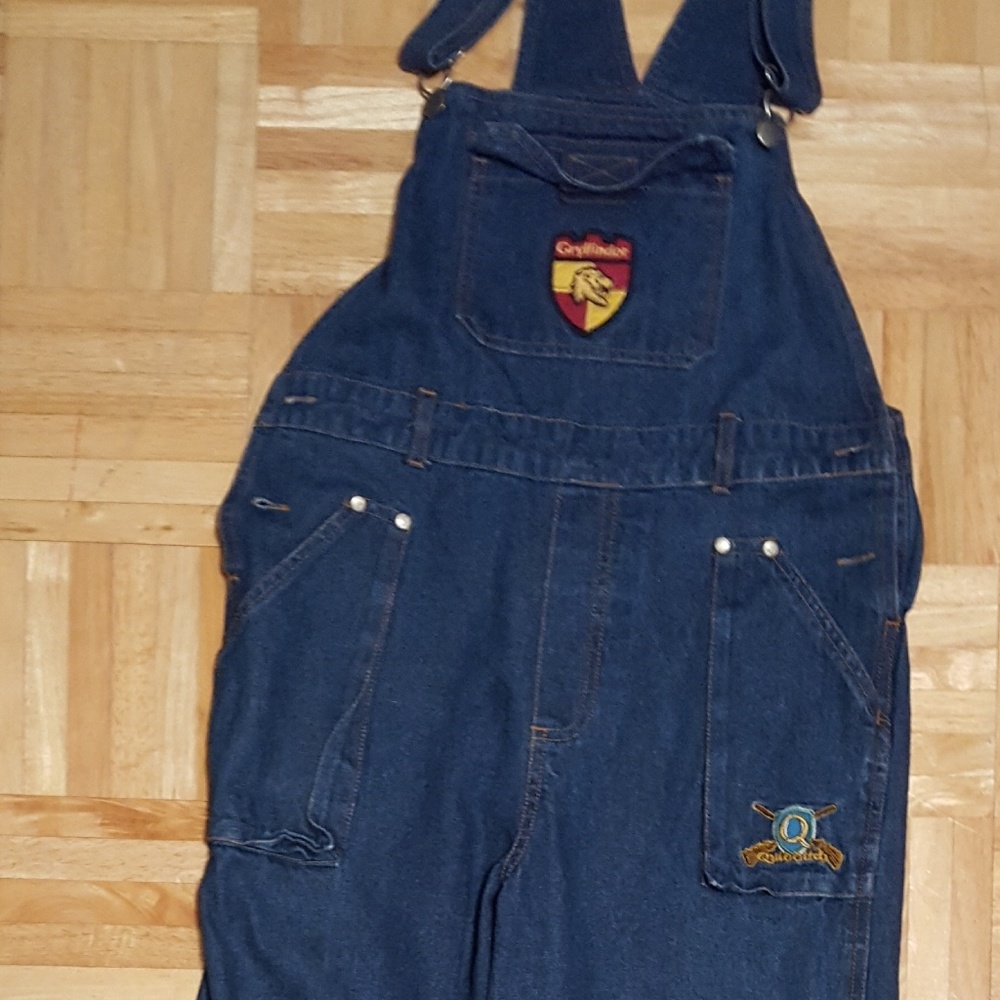 Adorable Embroidered Harry Potter Jean BibOveralls