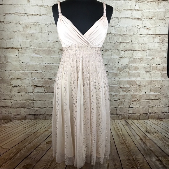BCBGMaxAzria Dresses & Skirts - BCBGMaxAzria Empire Waist Babydoll Sequin Dress