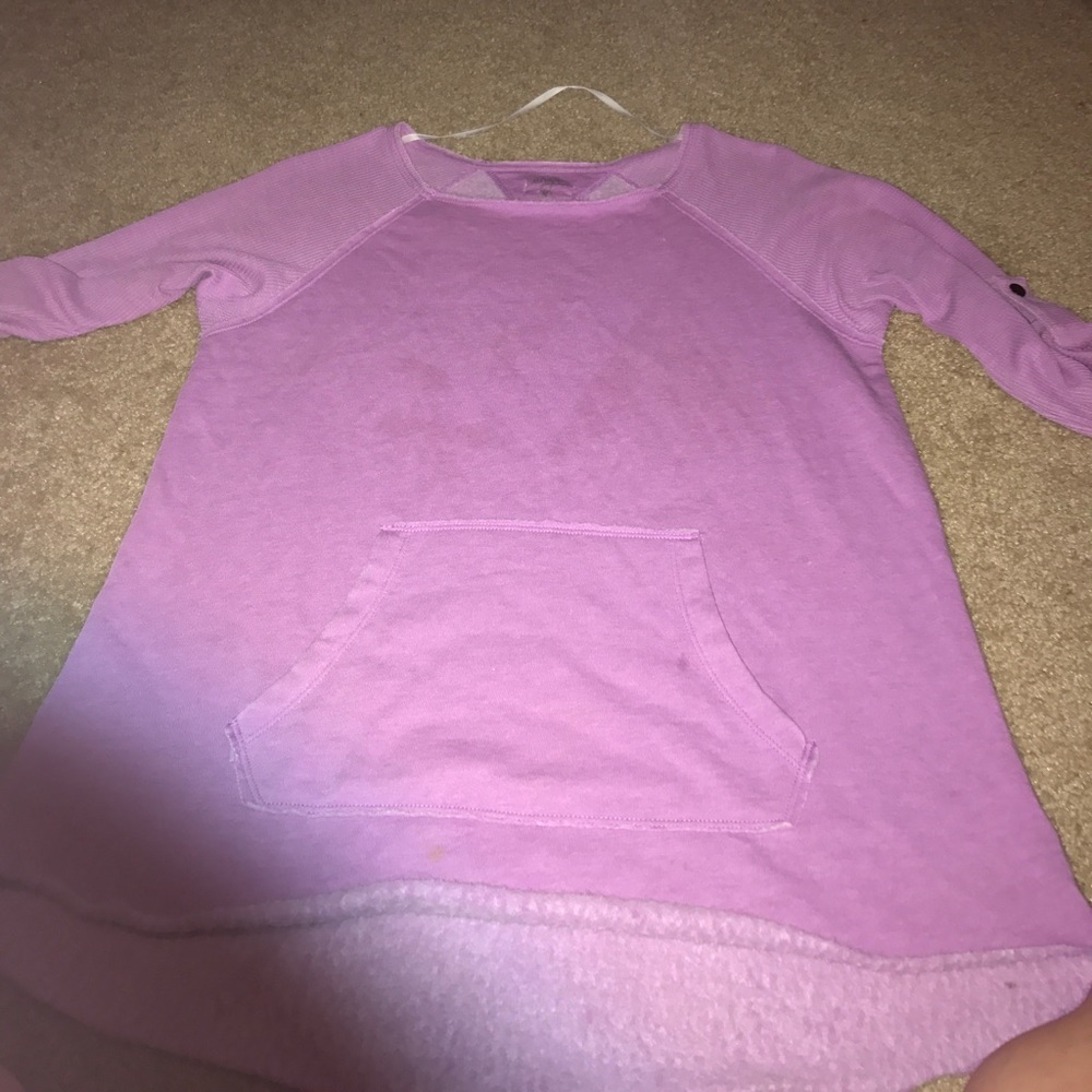 Half sleeve violet shirt