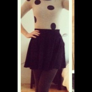 TopShop black skater skirt