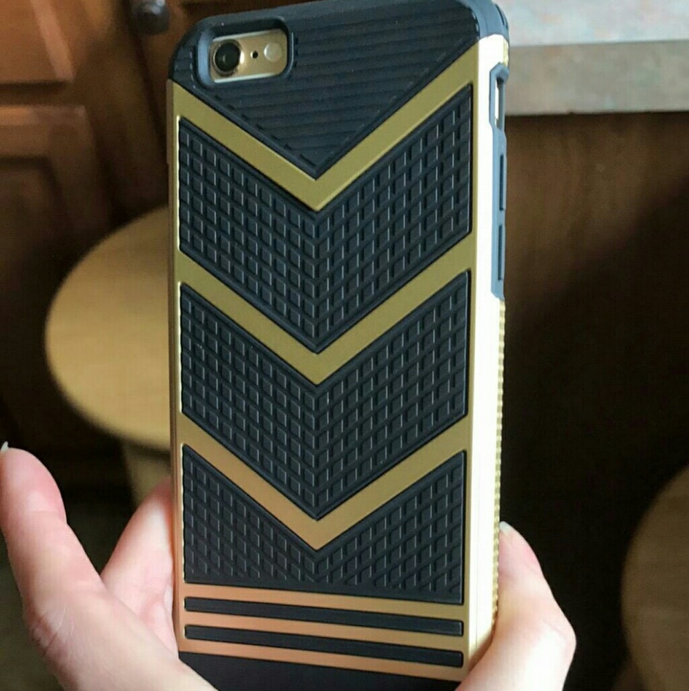 Iphone 6 case 6s black gold hard cover for 6s