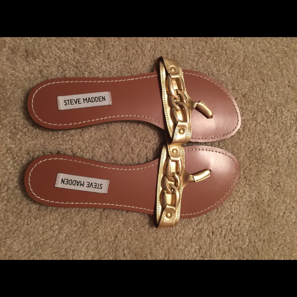 Gold Steve Madden Sandals
