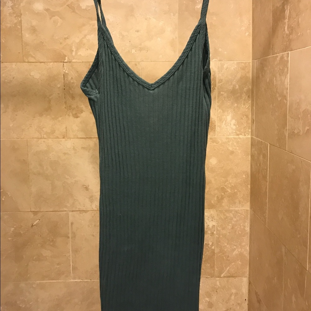 UO Ribbed Green dress!!