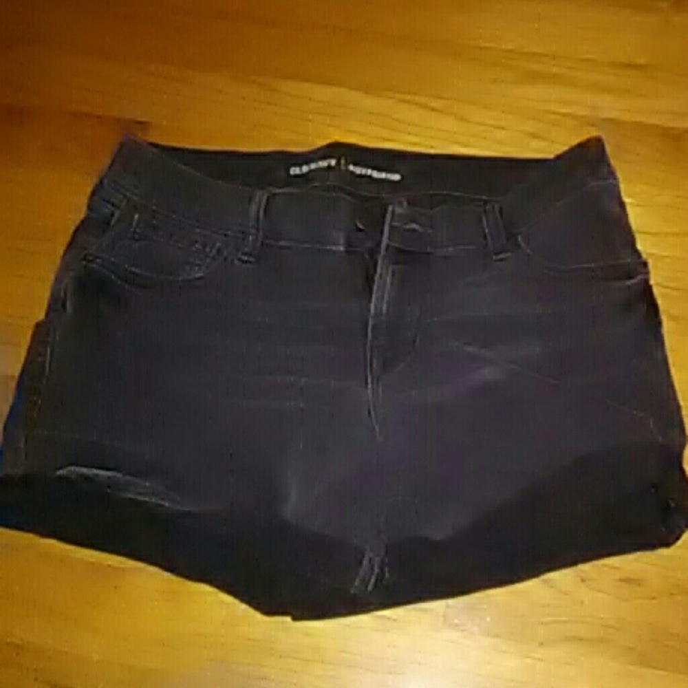 Black Denim Shorts