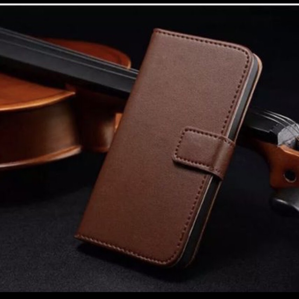 Brown wallet case for iPhone 6 and 6 plus
