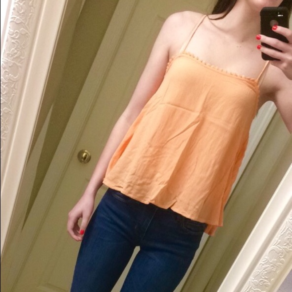 Light Orange Flowy Tank