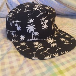 Black and white snapback hat