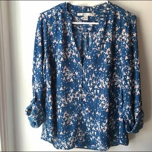 Lauren Conrad blue blouse L