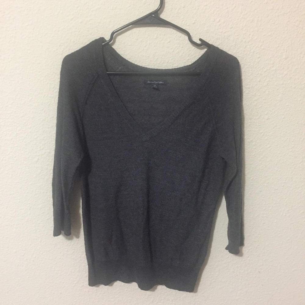 AE gray sweater