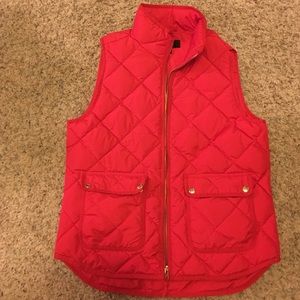 JCrew red vest