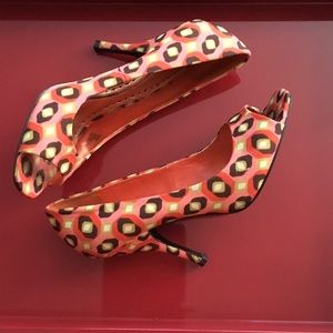 BCBGGIRLS "BG-ARIEL" OPEN TOE HEELS 9B
