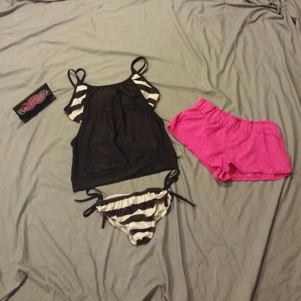 Two piece tankini with shorts!