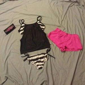 Two piece tankini with shorts!
