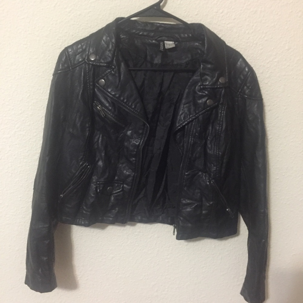 Faux leather jacket