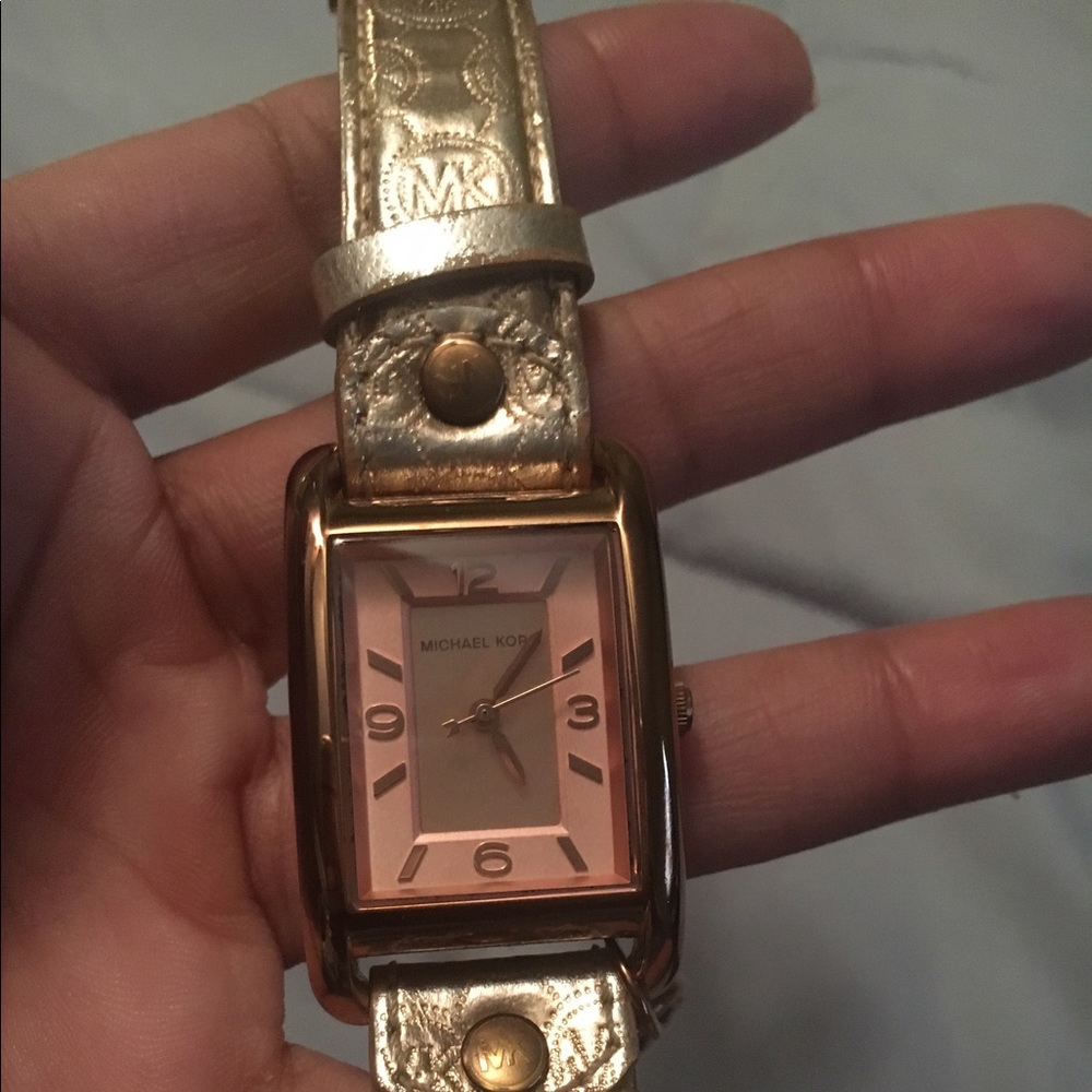 Authentic rose gold Michael Kors watch