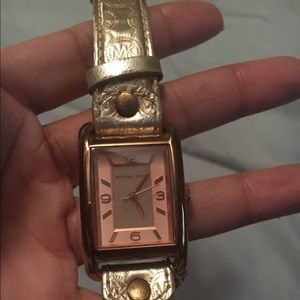Authentic rose gold Michael Kors watch