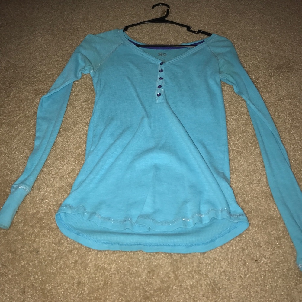 Light blue long sleeve shirt